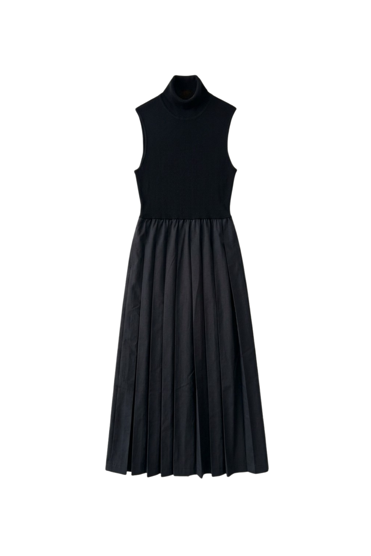 point sleeveless twofer dress