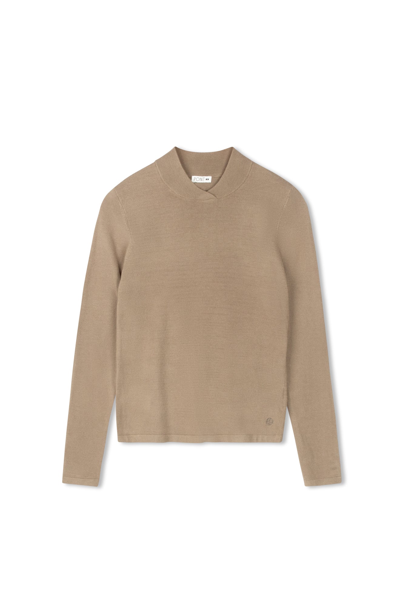 Point Knit Mandarin Top