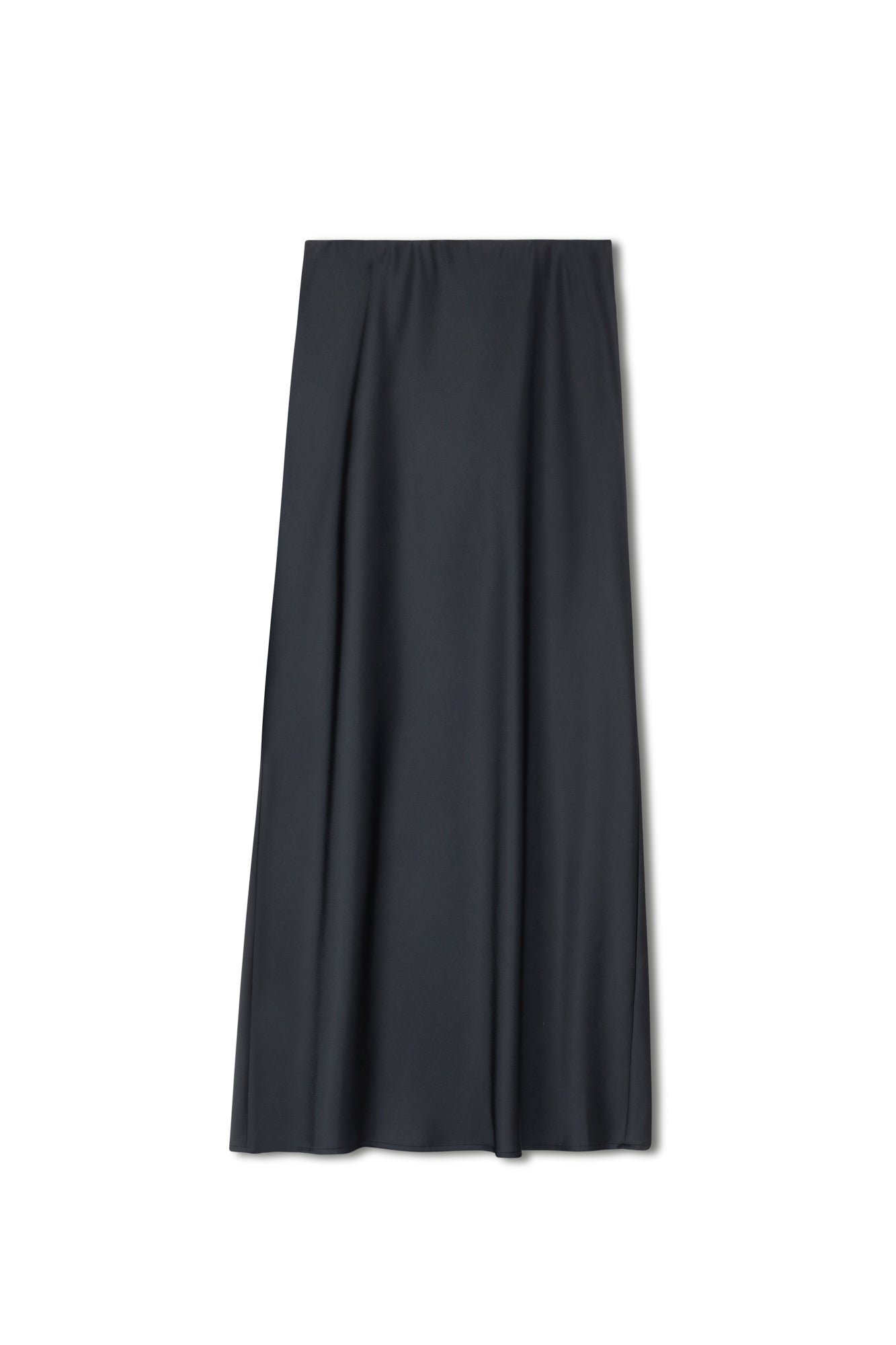 Point Satin Straight Skirt