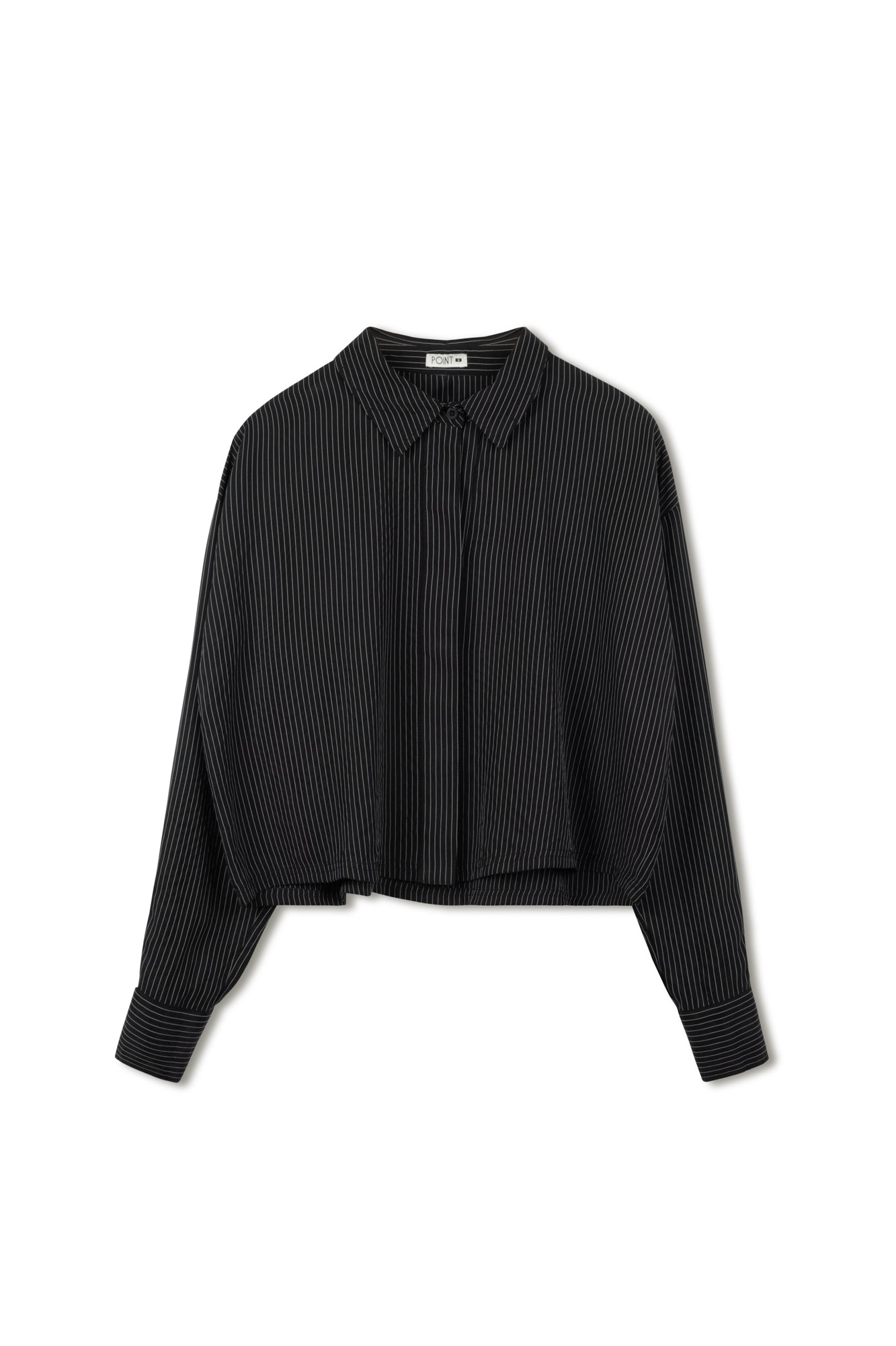 Point Cropped Button Up