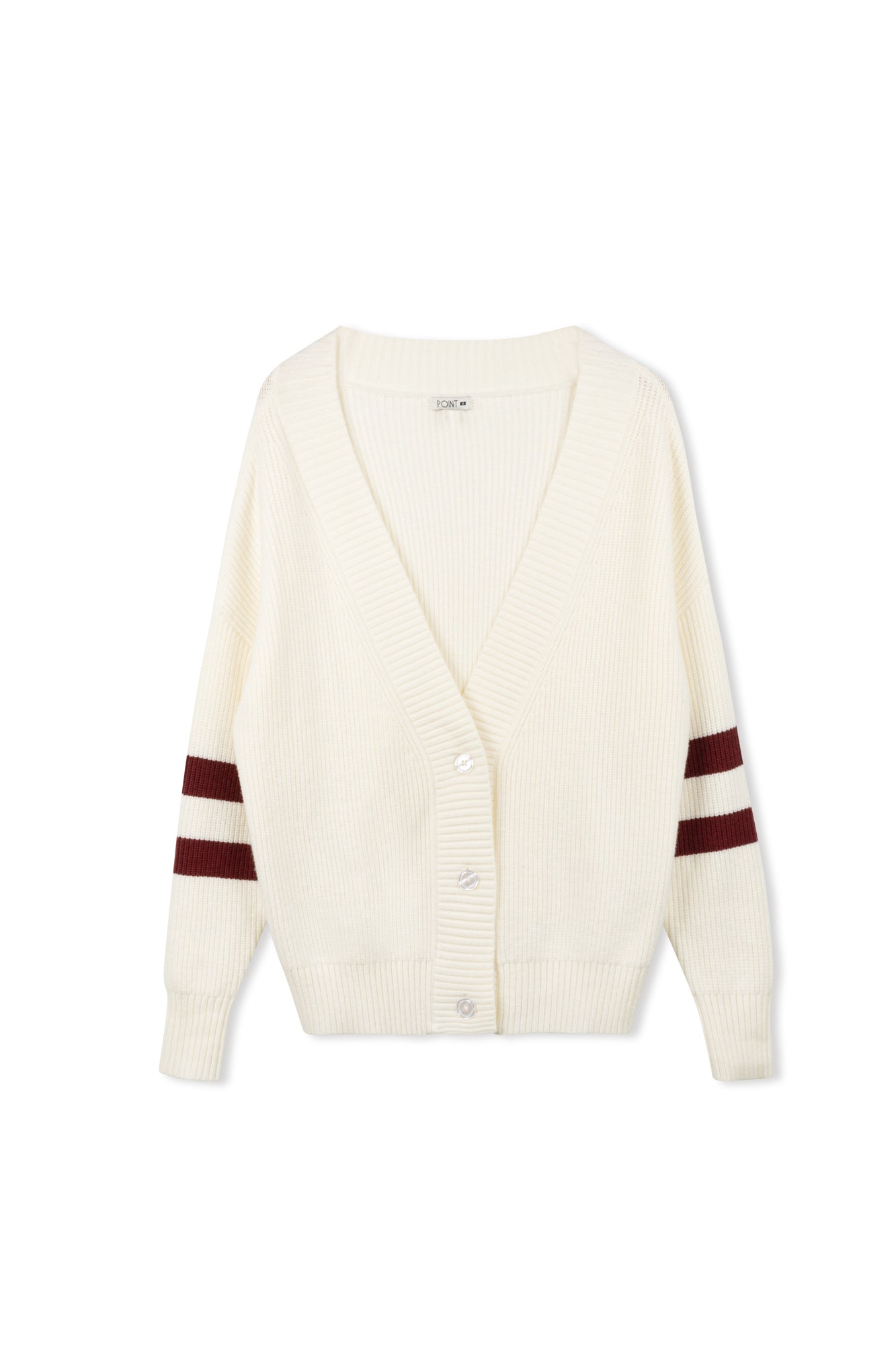 Point Chunky Knit Oversized Sweater