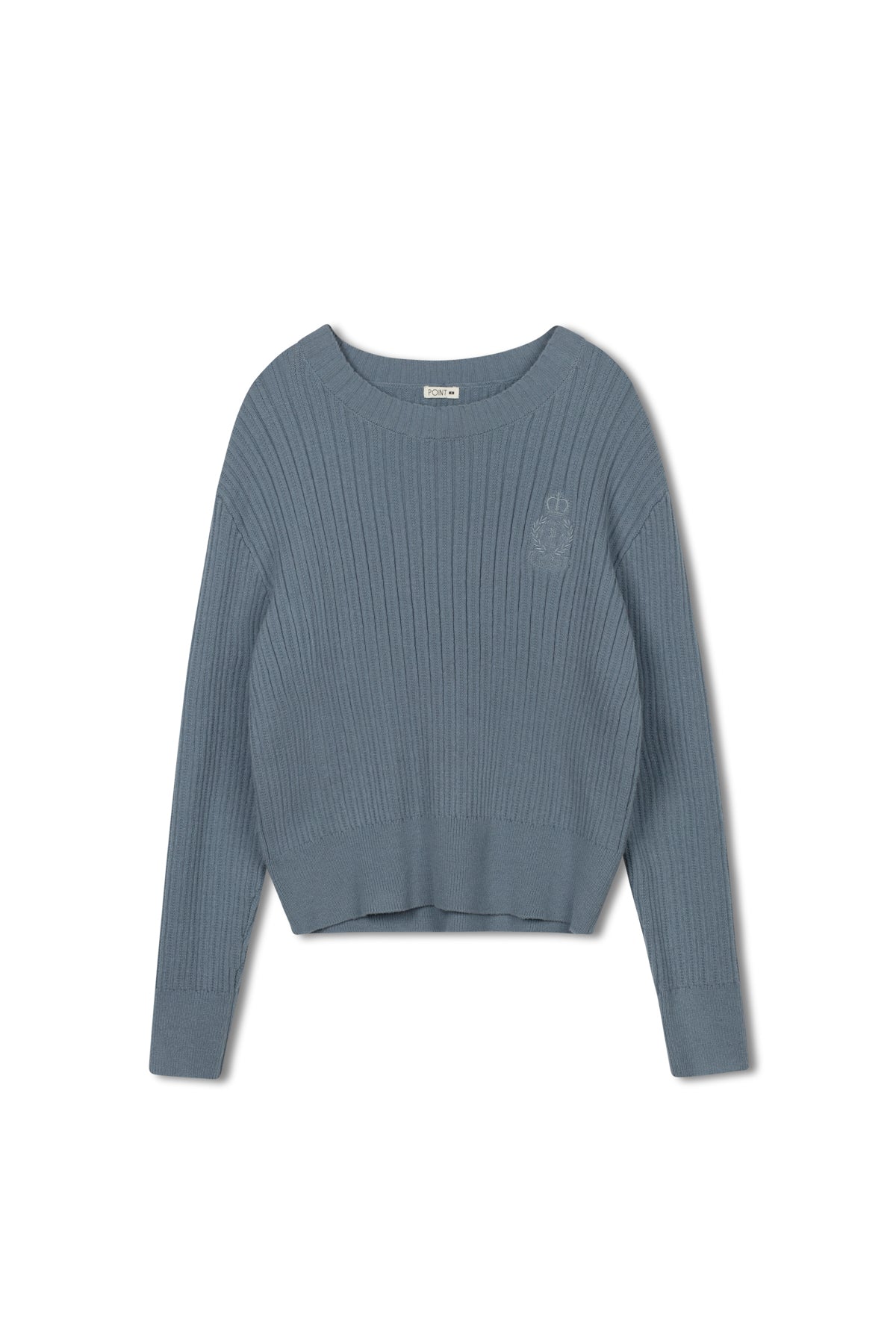 point cable crest sweater