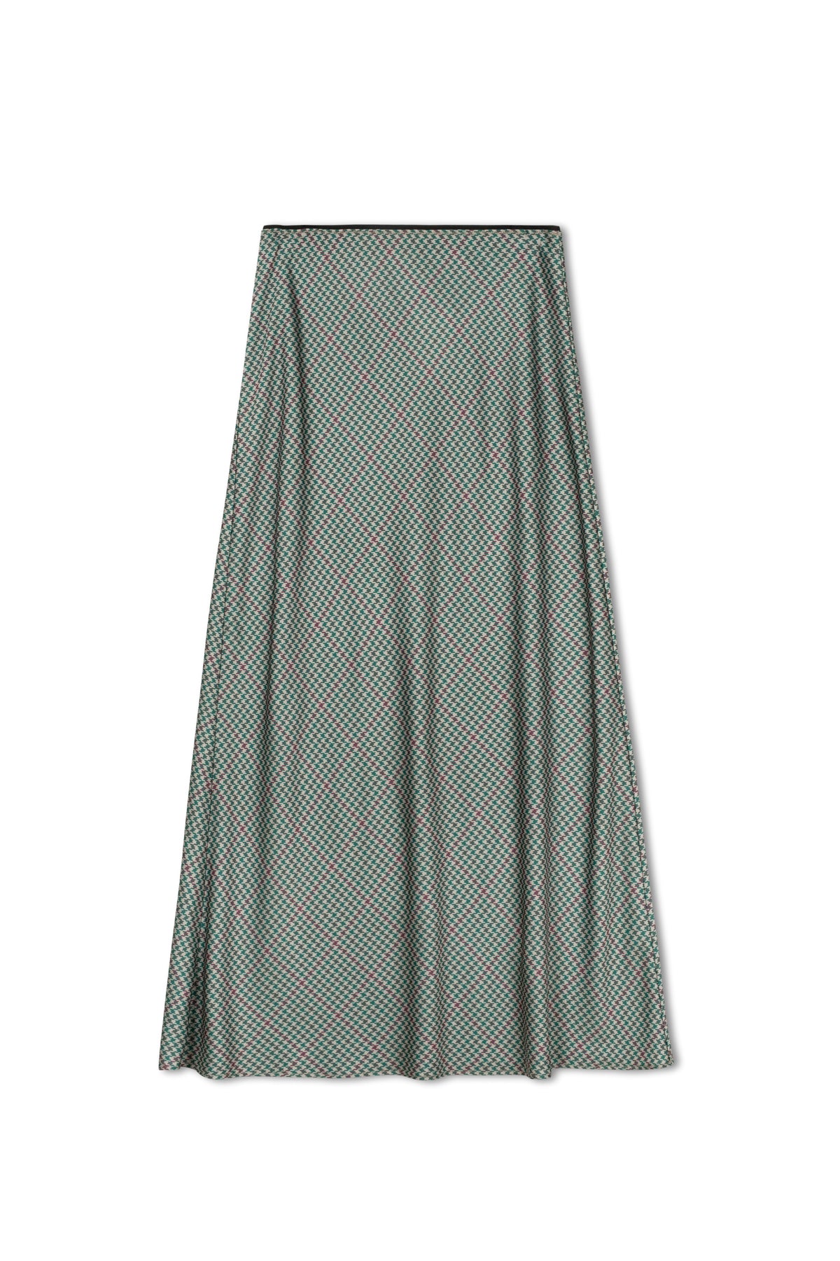 point satin a-line slip skirt