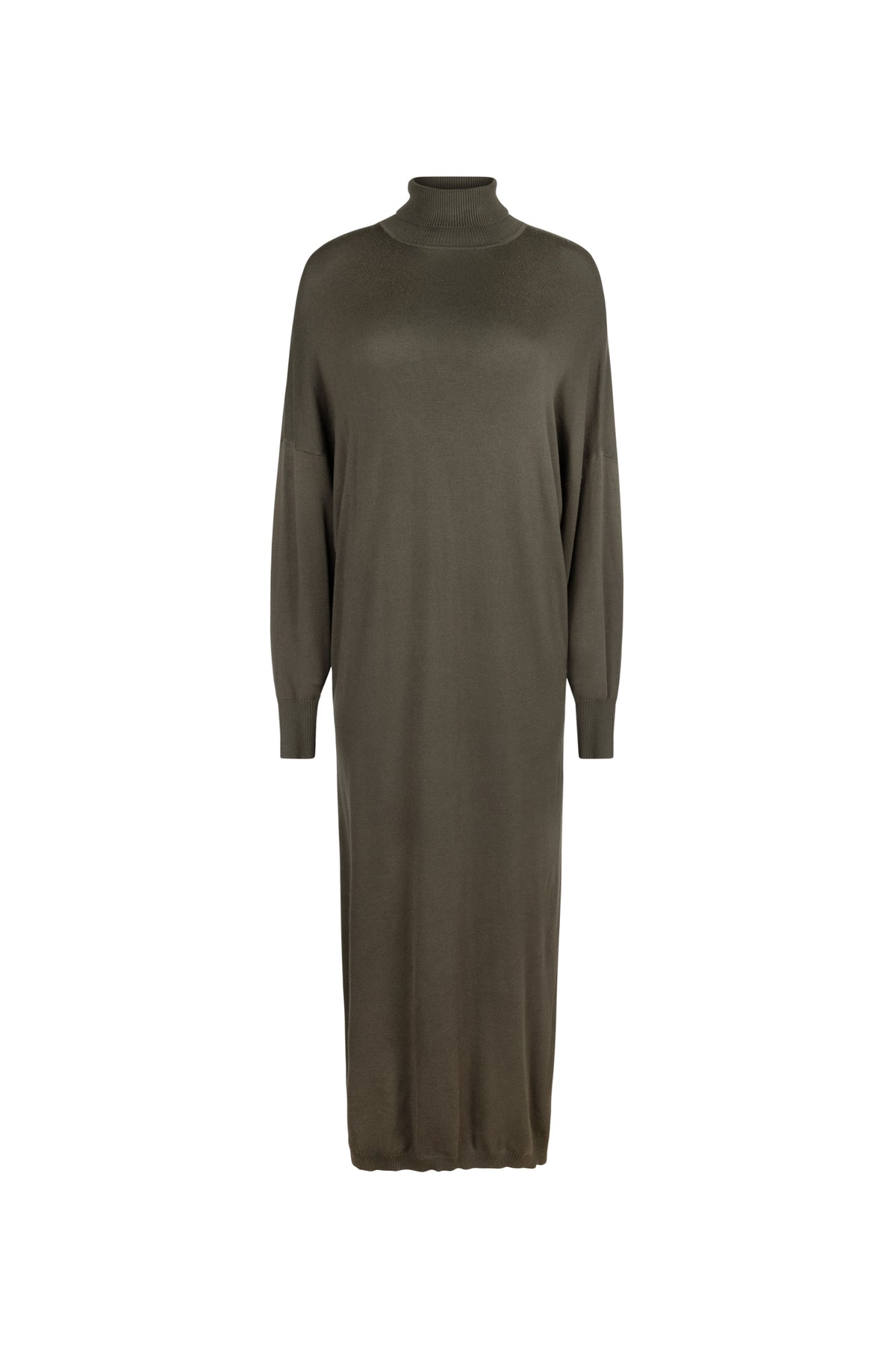 point turtleneck dolman dress