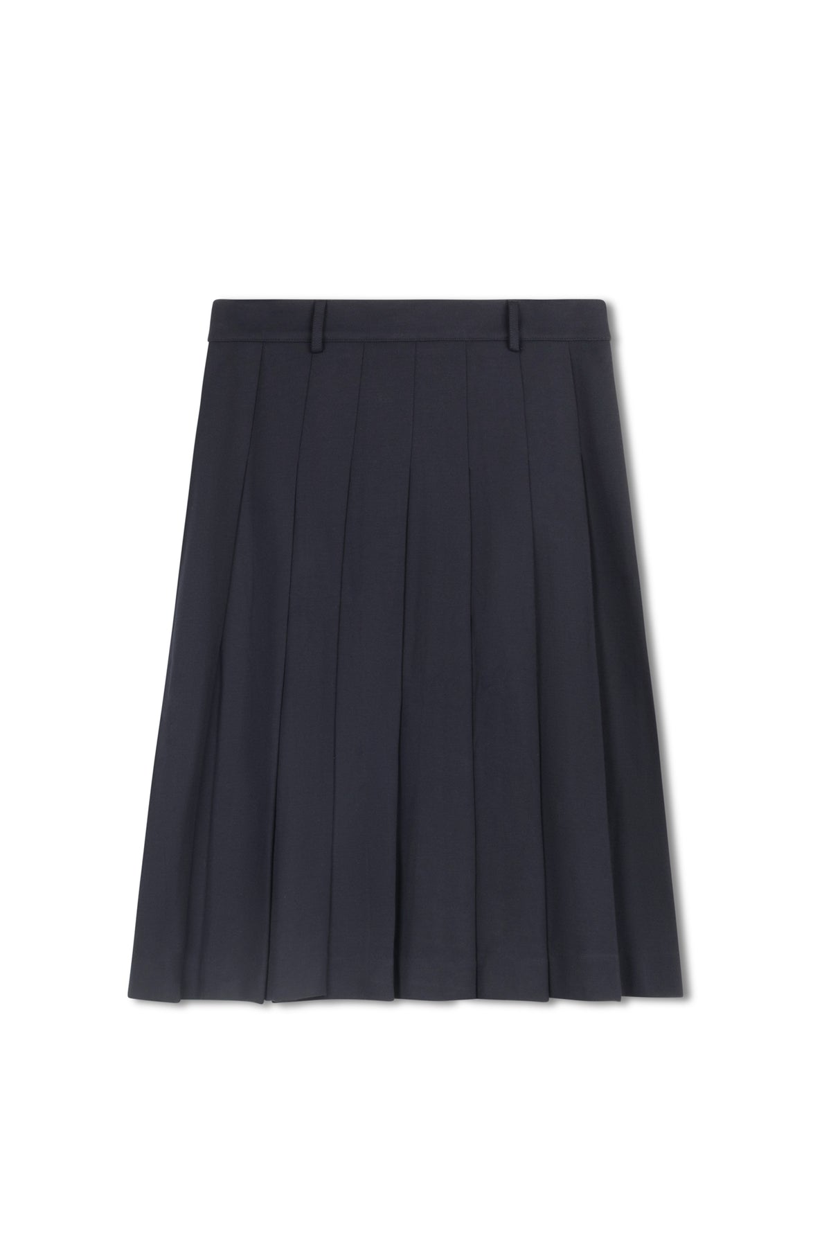 point knit pleated skirt