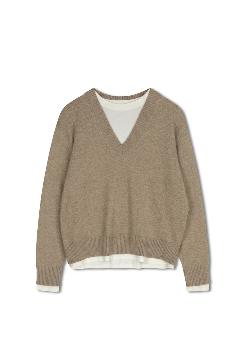 point layered sweater