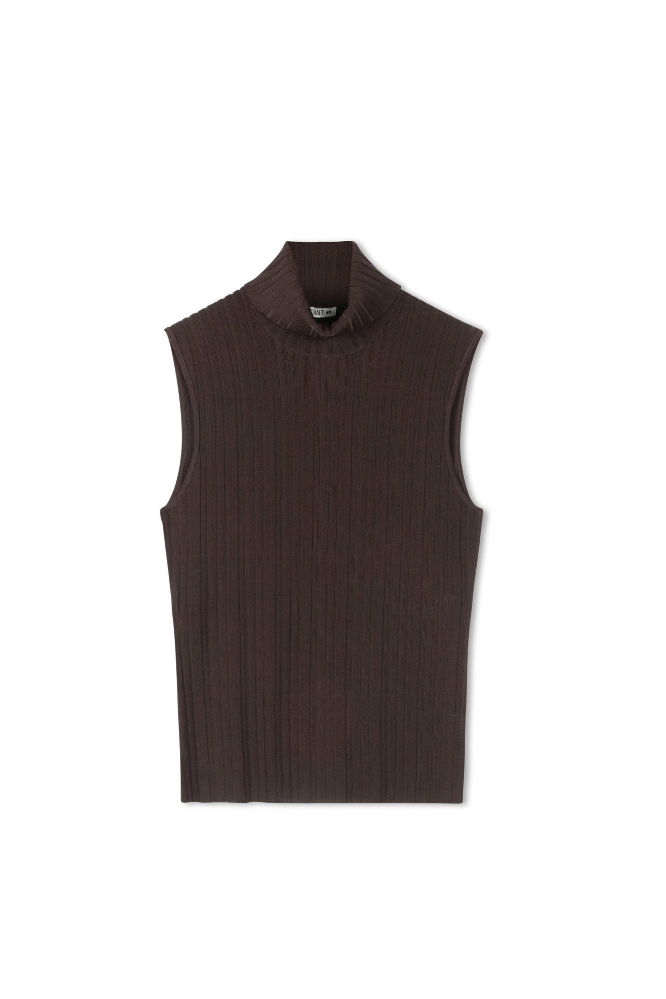 Point Sleeveless Turtleneck