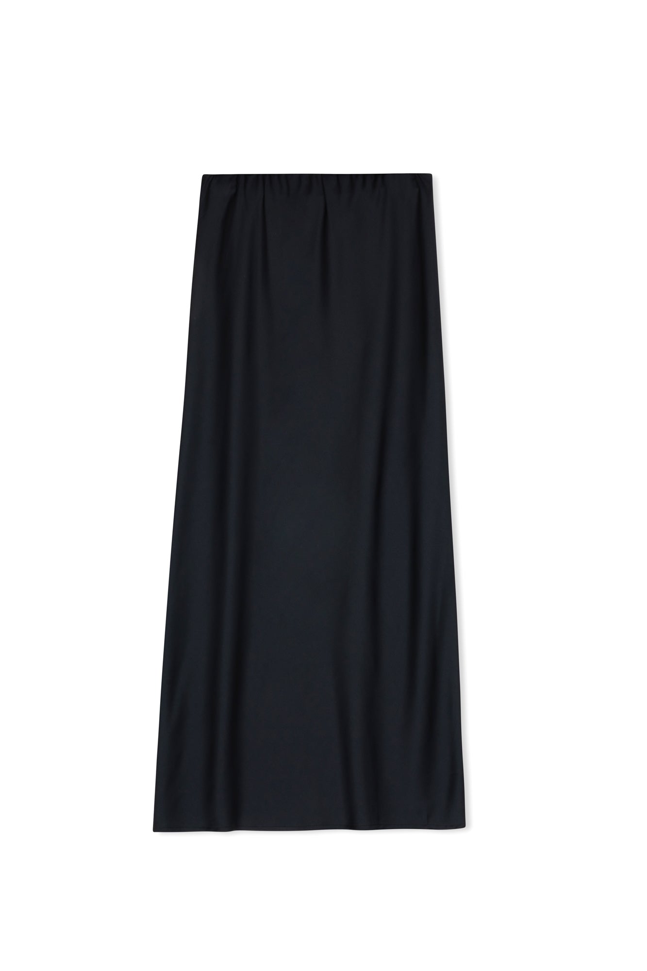 Point Satin Straight Skirt