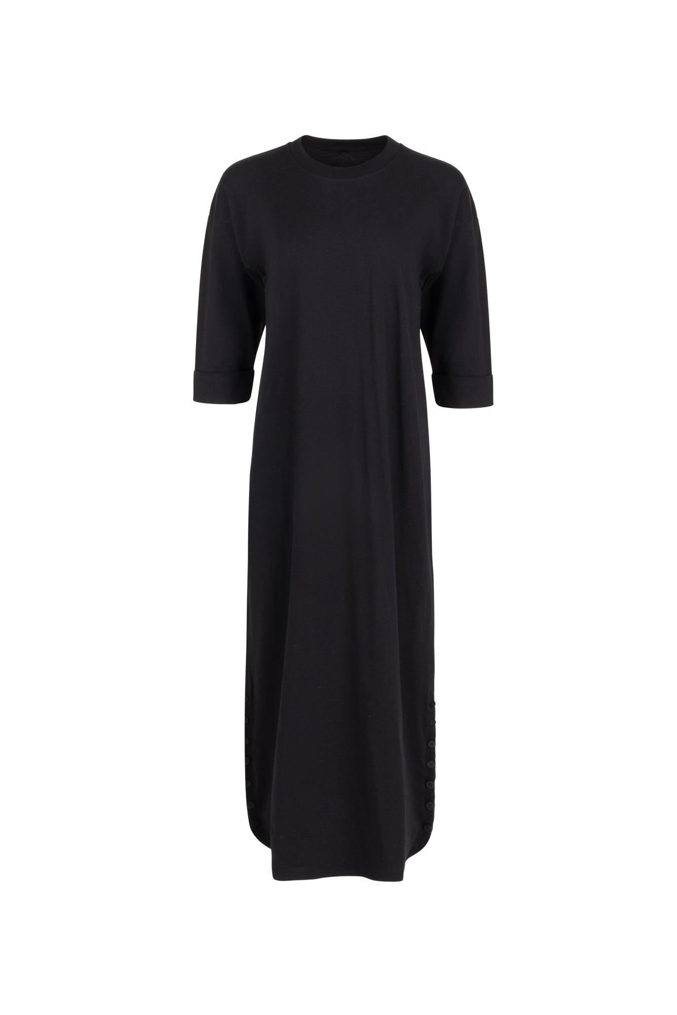 Point 3/4 Sleeve Maxi Dress