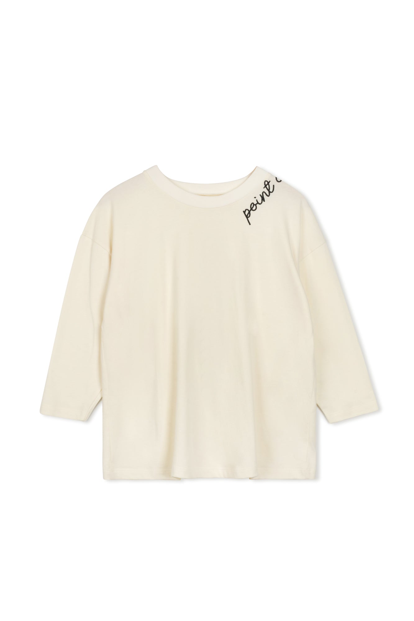 Point Embroidered Tee