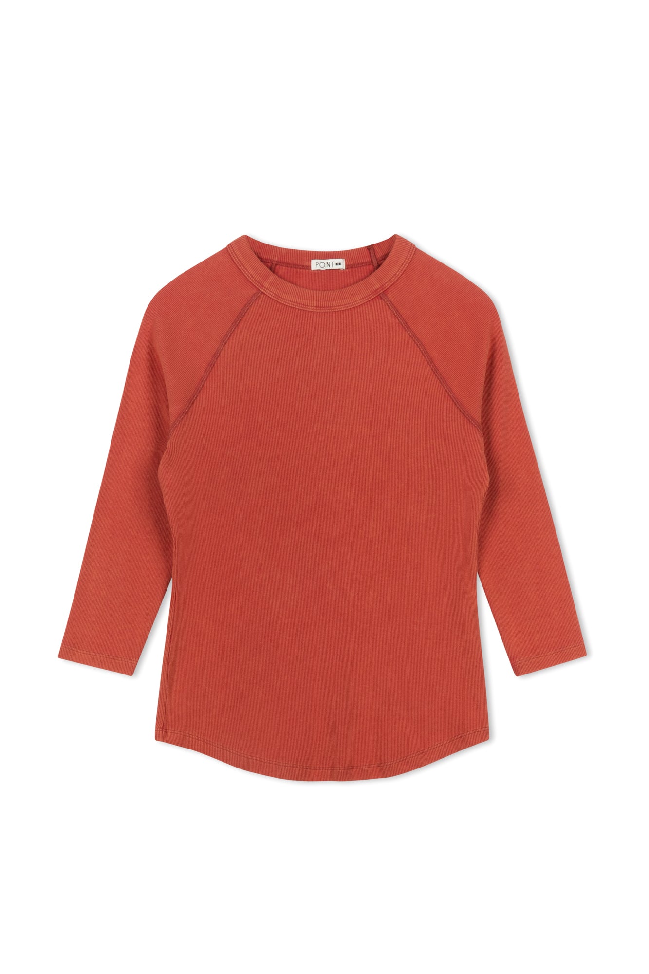 point 3/4 washed raglan tee
