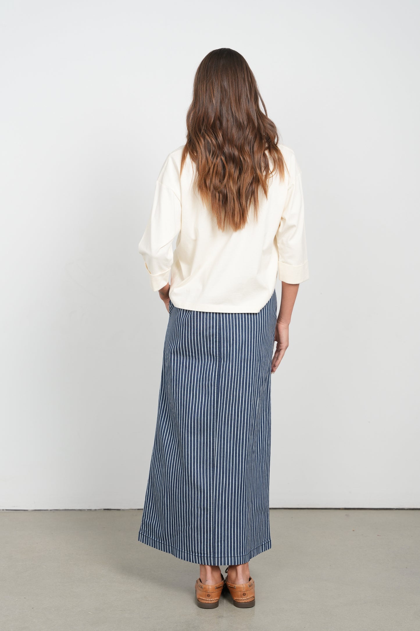 POINT X HD STRIPED SKIRT W/ ROPE BELT