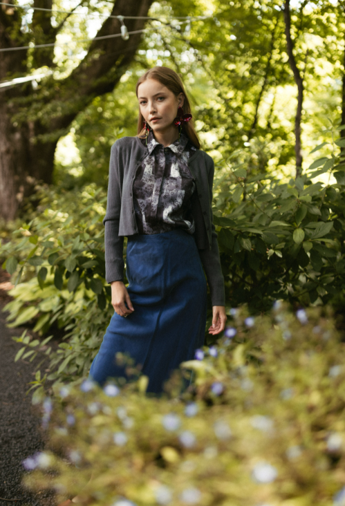 Satin blouse skirt sales