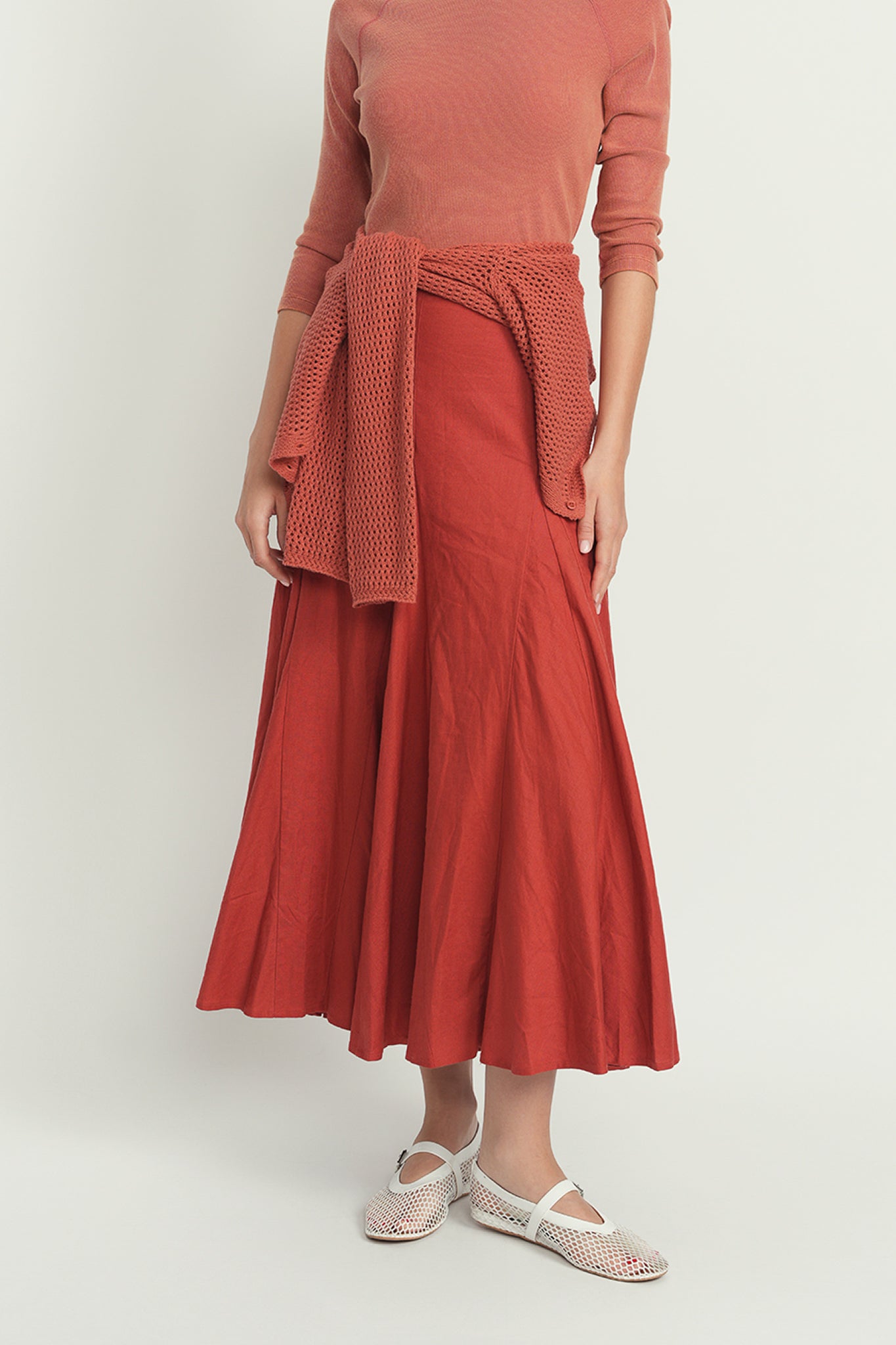 Point Linen Gore Skirt Point Linen Gore Skirt