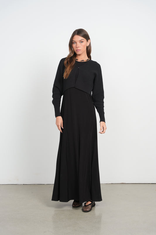 POINT A-LINE GORE DRESS