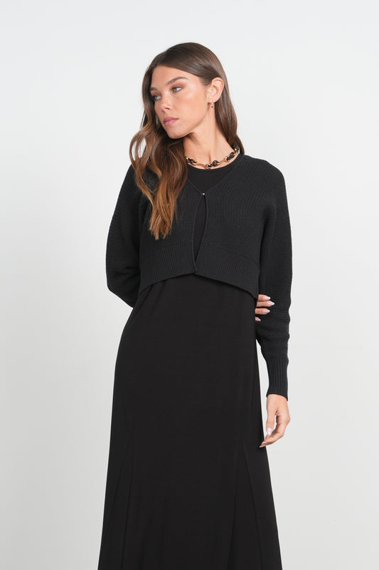 POINT TEXTURED KNIT BOLERO