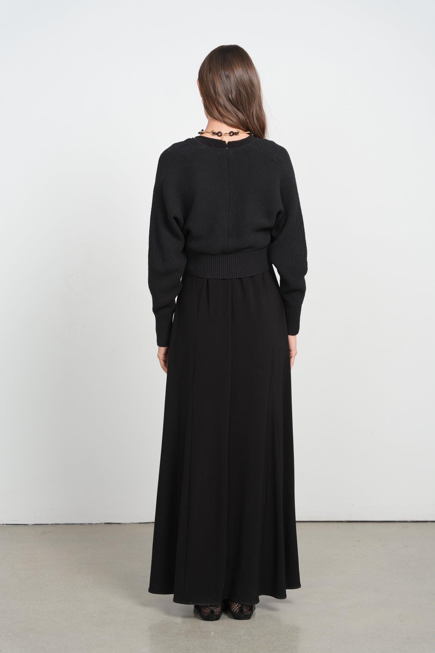 POINT A-LINE GORE DRESS