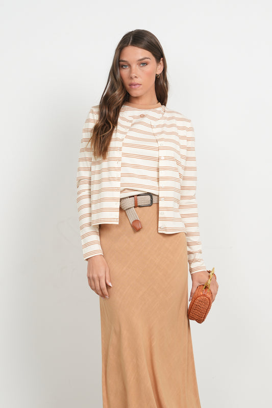 POINT STRIPE SHORT SLEEVE TEE