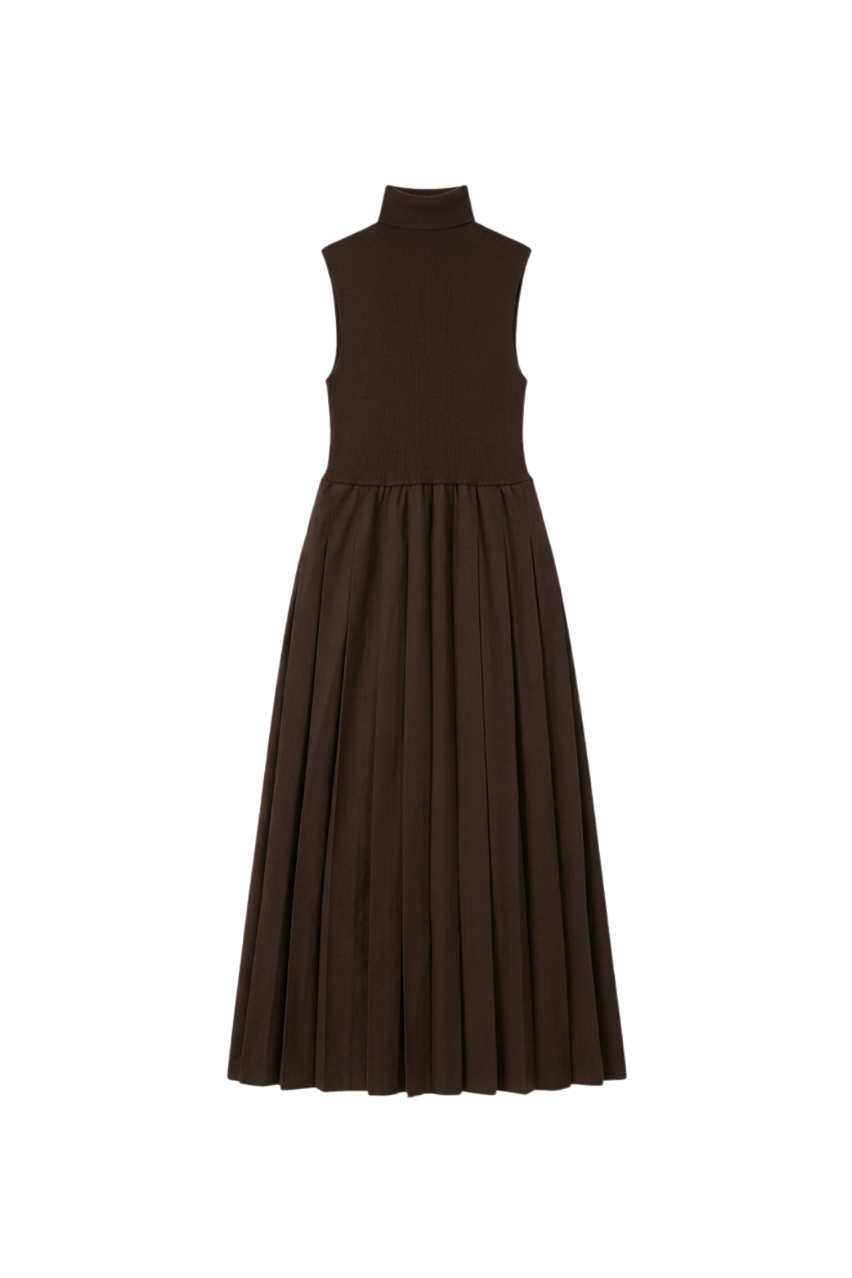 point sleeveless twofer dress