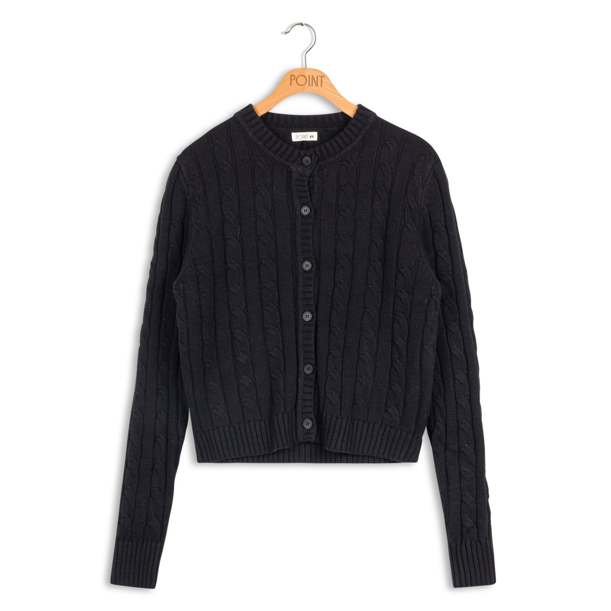 セオリー22AW LANA CASH PLAITED CABLE CARDI-