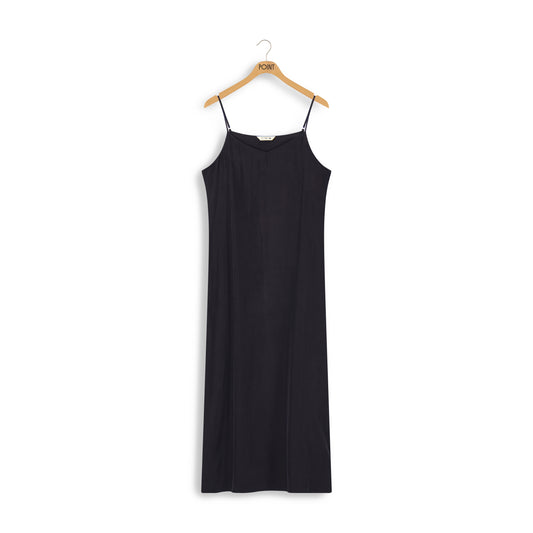 point suede aline slip dress