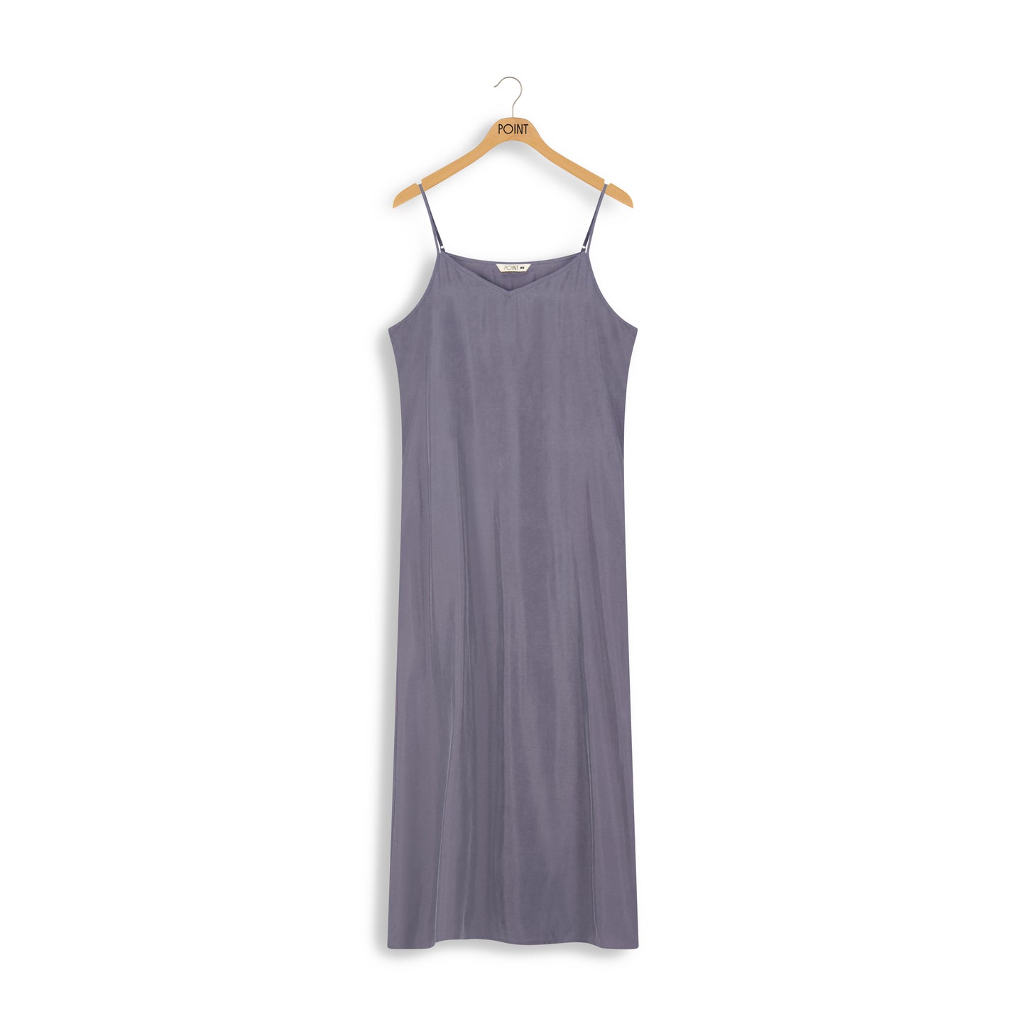 point suede aline slip dress