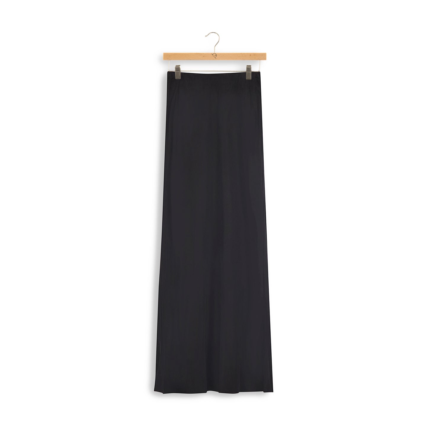 point suede straight skirt