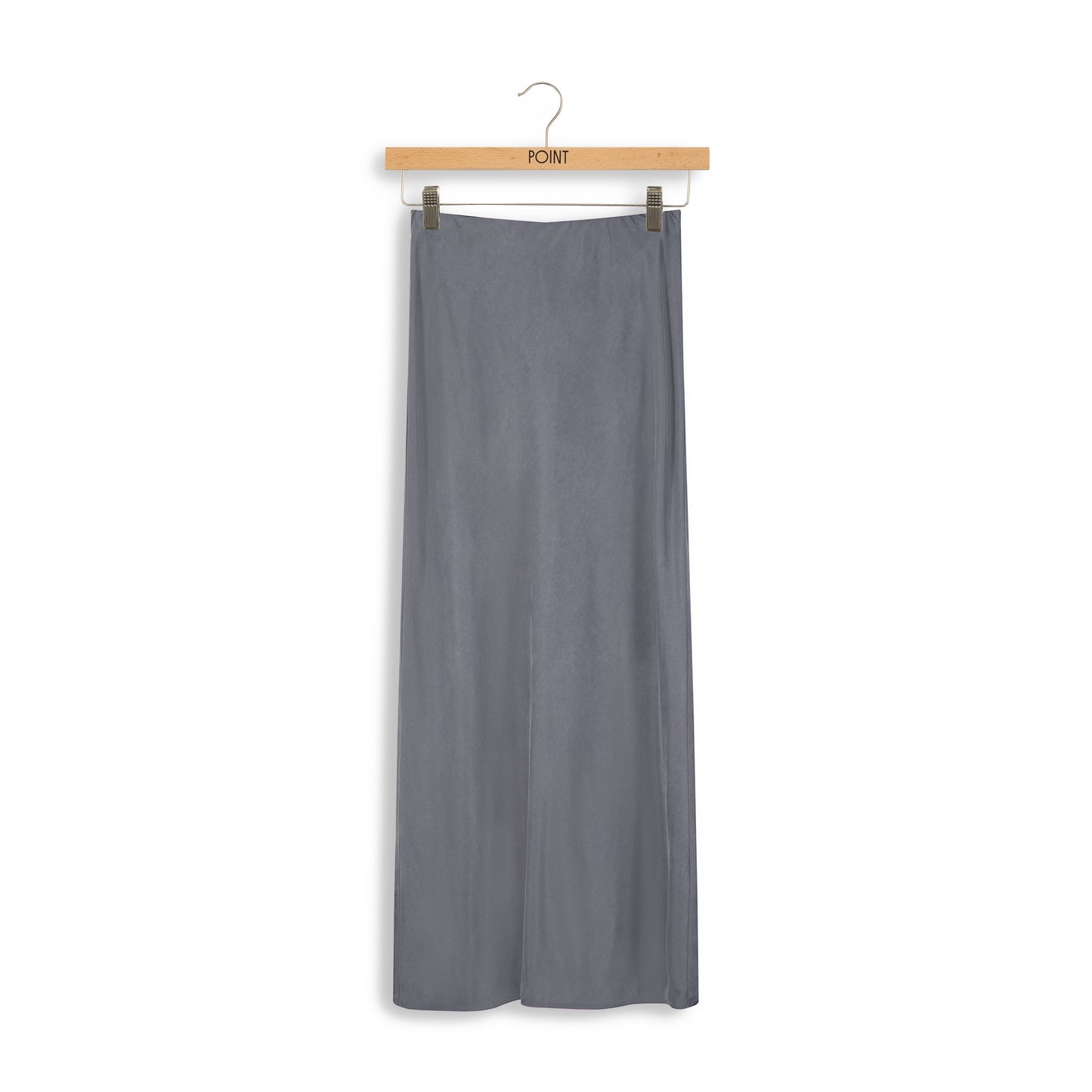 point suede straight skirt