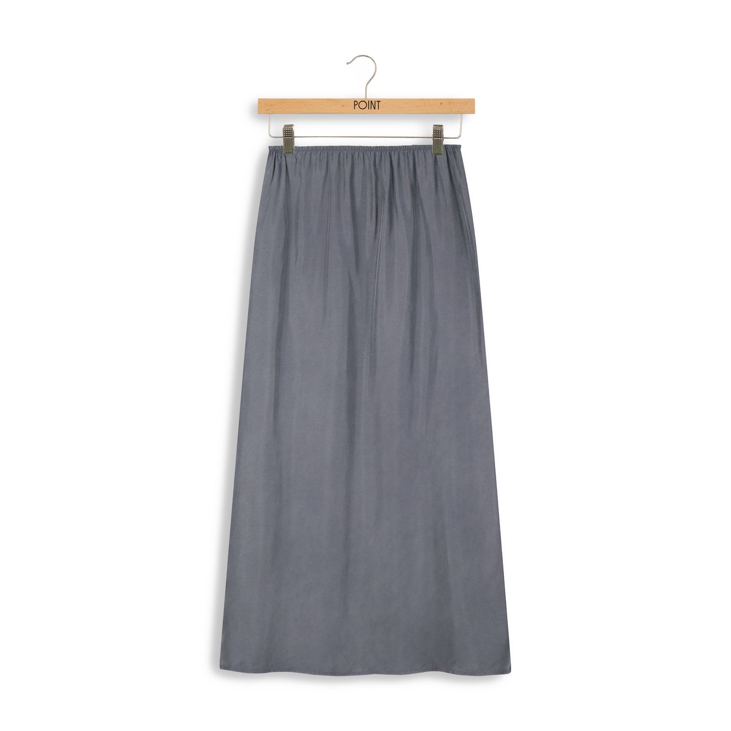 point suede aline slip skirt