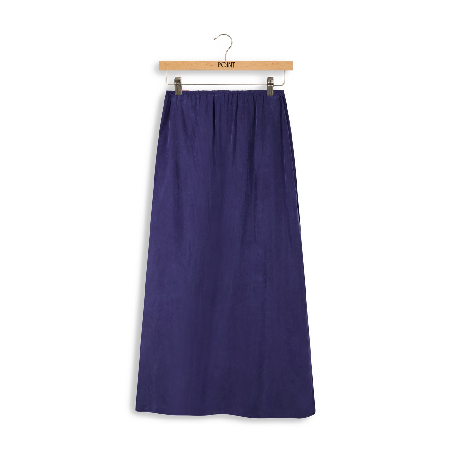 point suede aline slip skirt