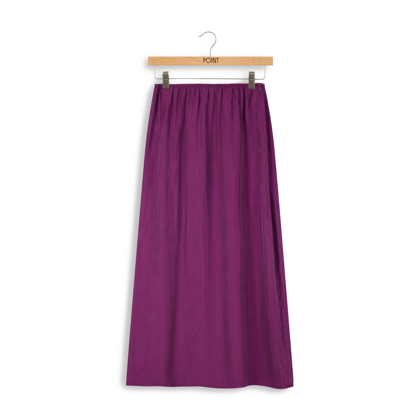 point suede aline slip skirt