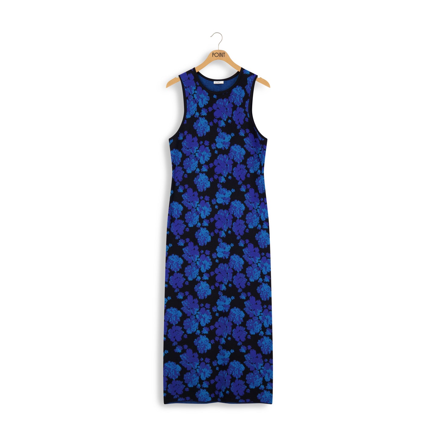 point jacquard straight dress