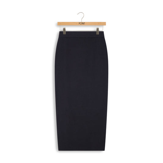 point jacquard straight skirt