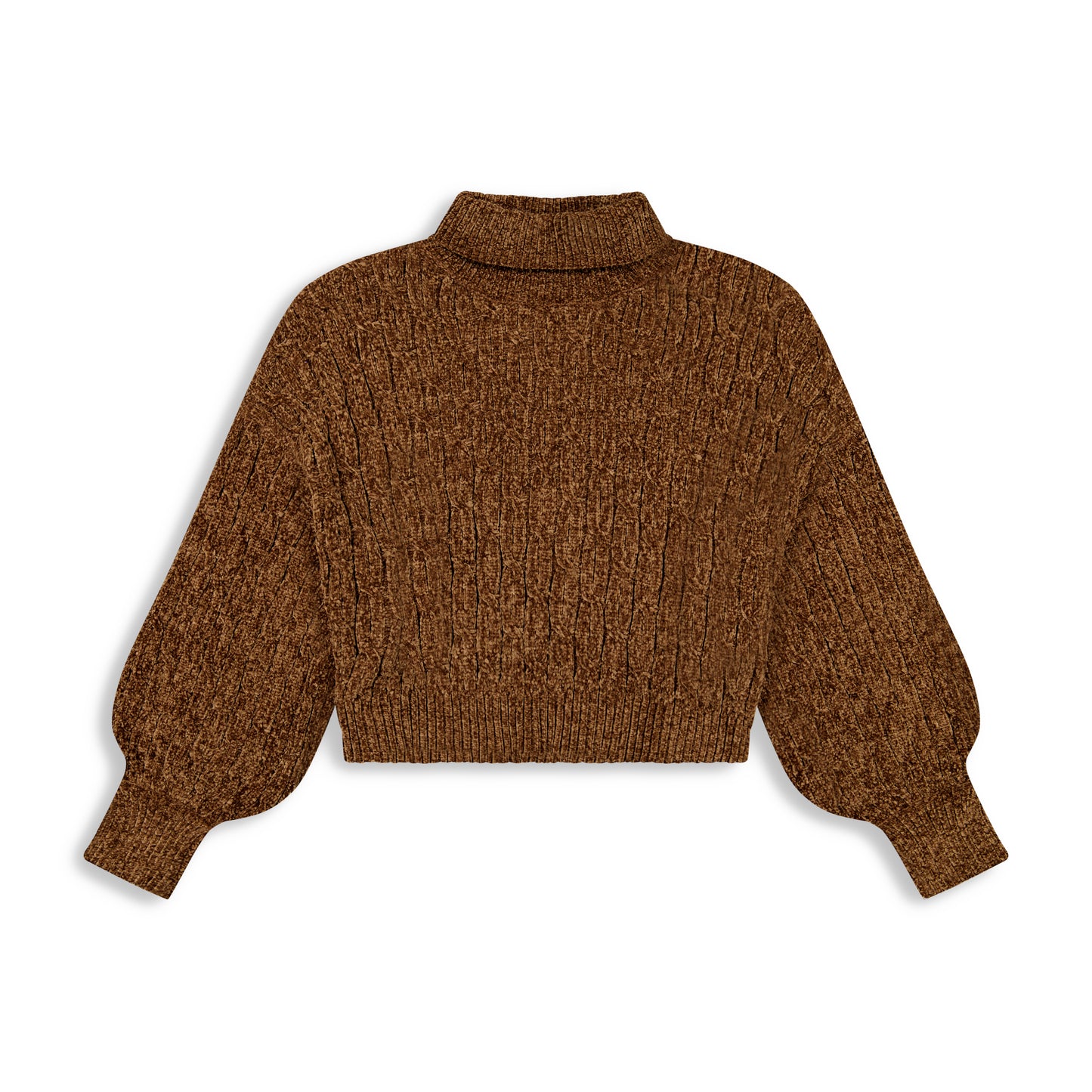 point chenille turtleneck