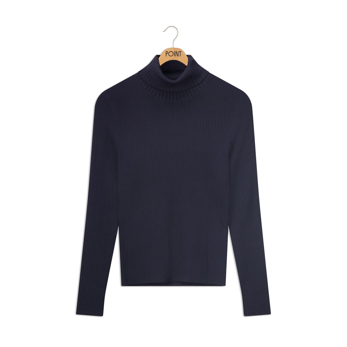 point luxe ribbed turtleneck