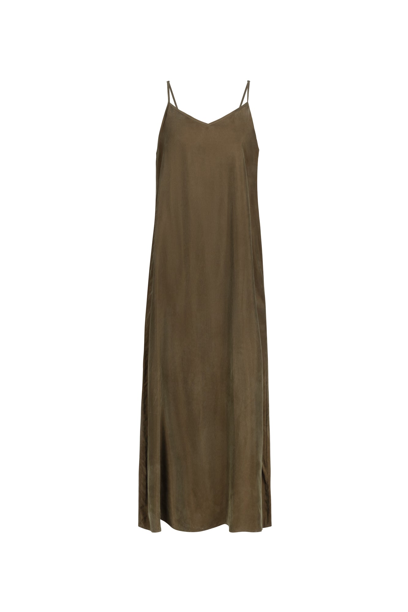 Point Brushed A-line Maxi