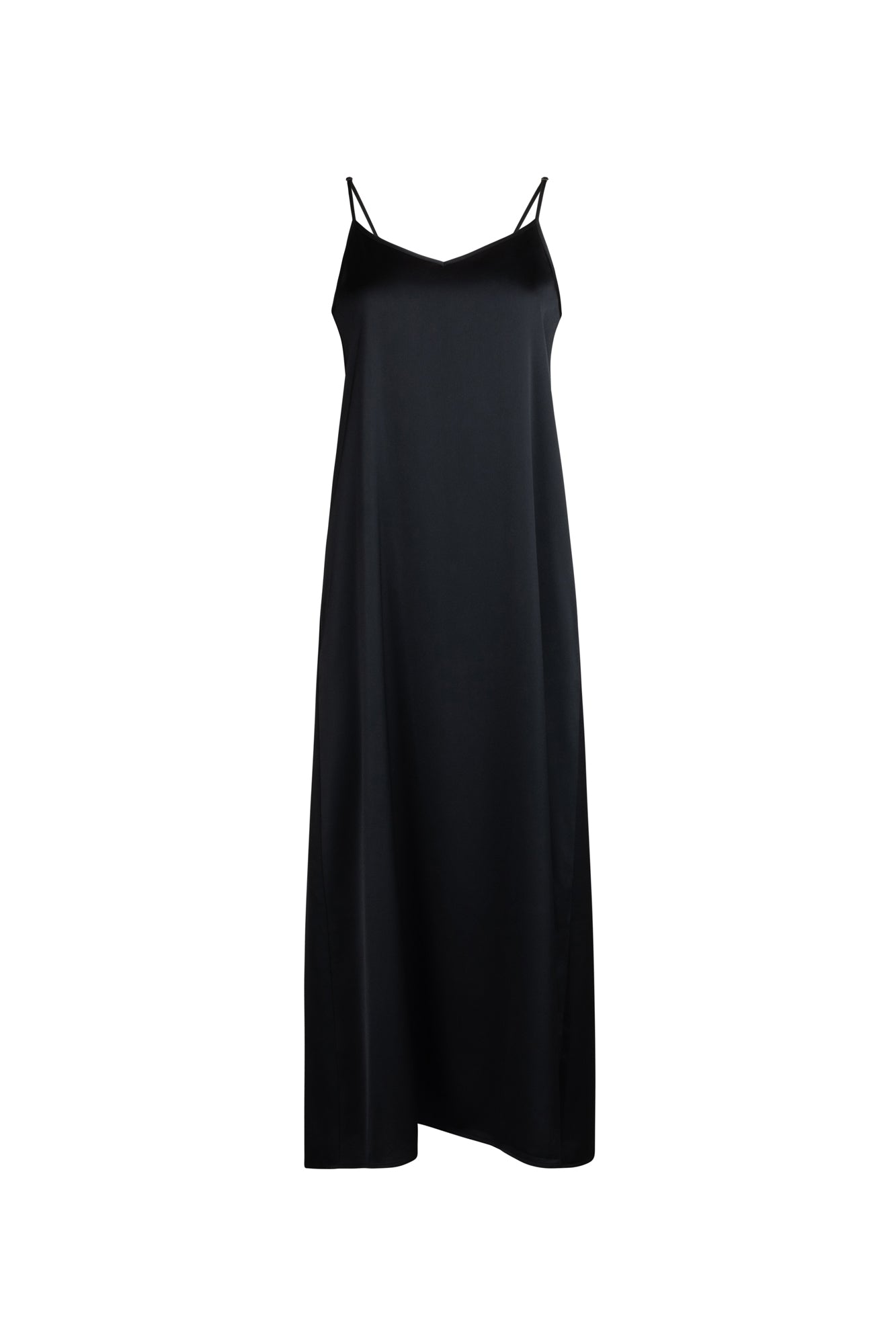 Point Satin A-line Slip Dress