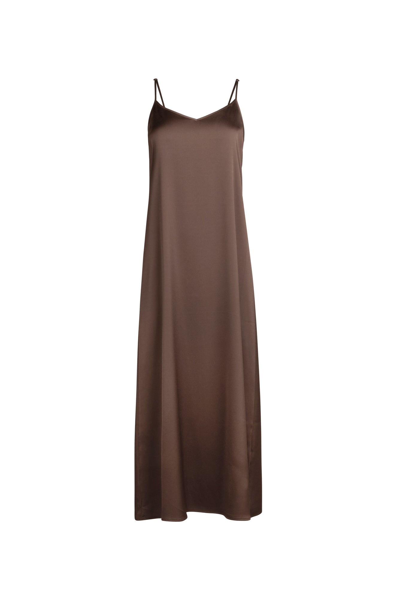Point Satin A-line Slip Dress