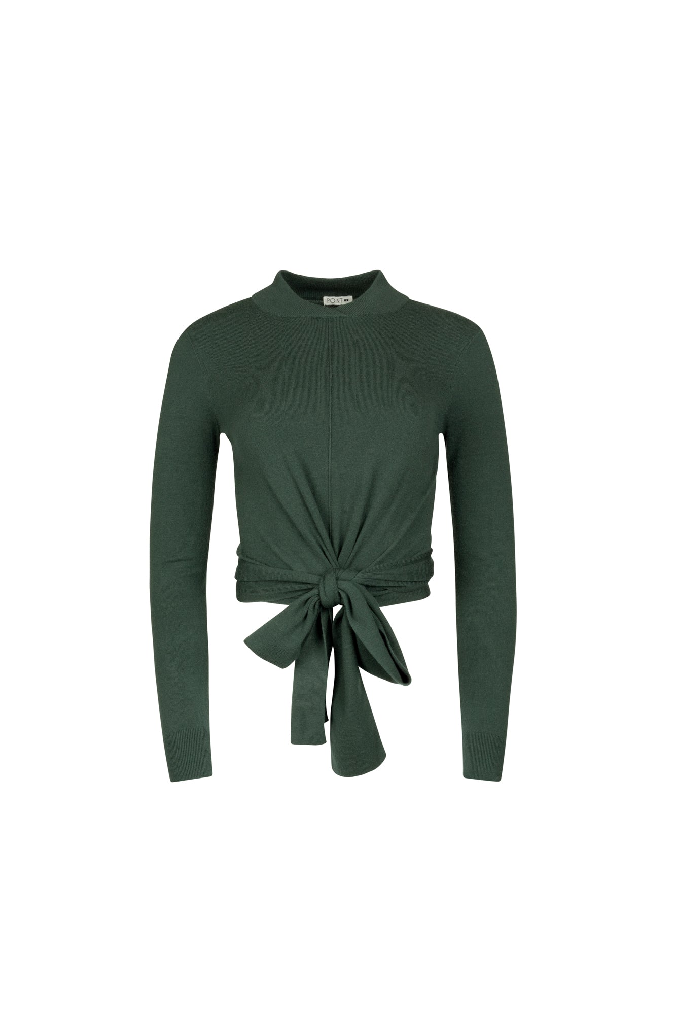 Point Mandarin Wrap Top