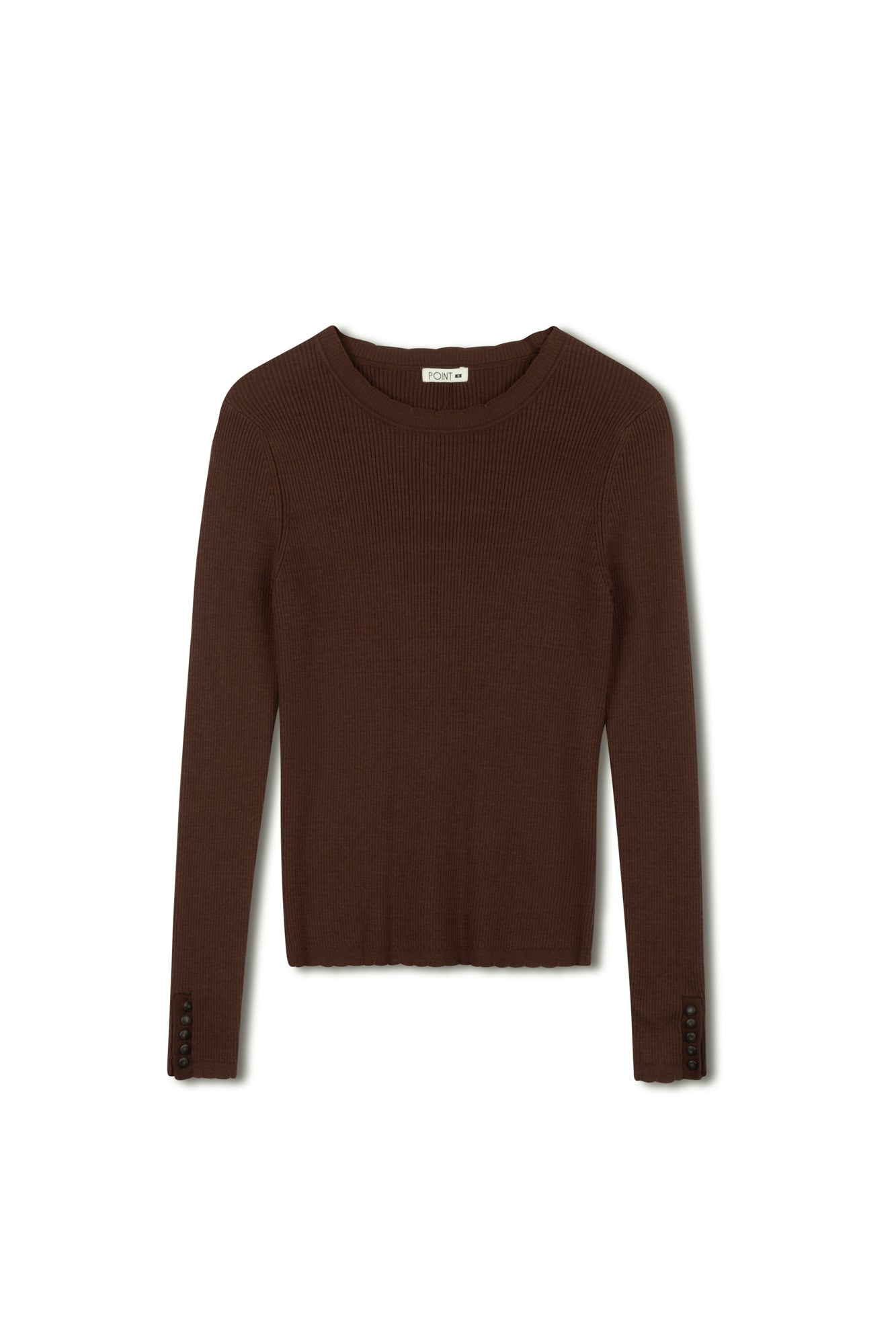 Point Scallop Knit Sweater