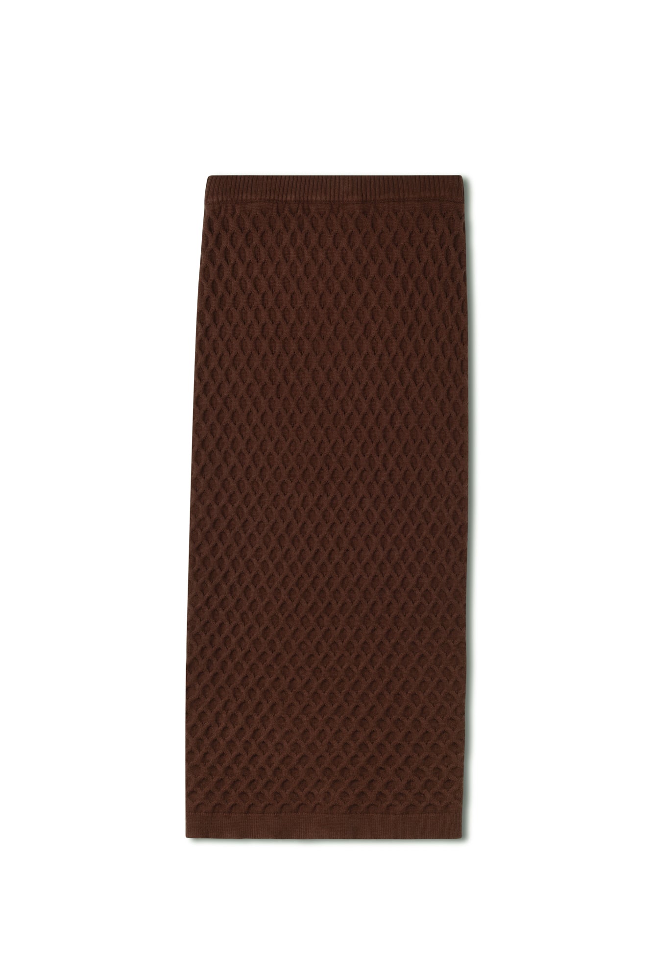 Point Straight Knit Maxi Skirt