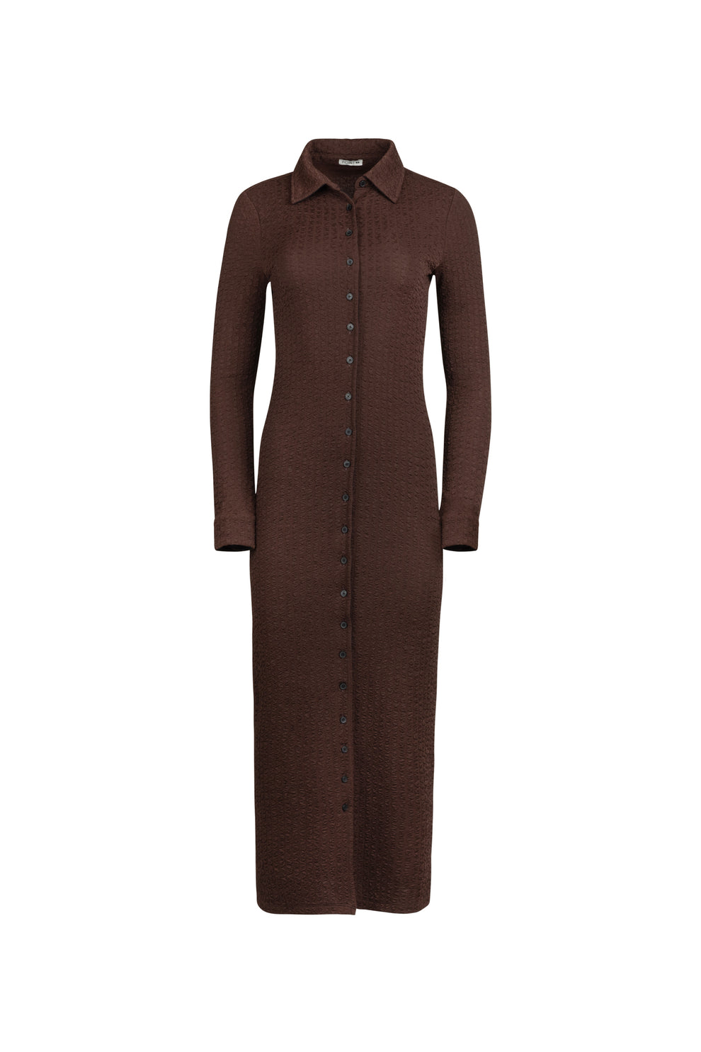 textured knit dress Una Knit Maxi Dress Sand / S