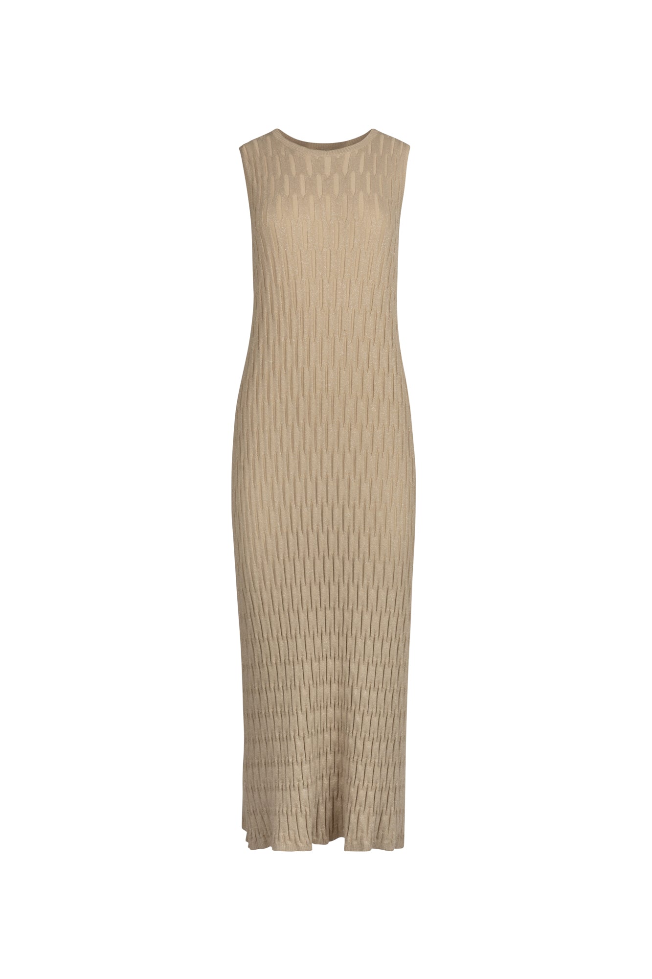 Point Metallic Knit Dress