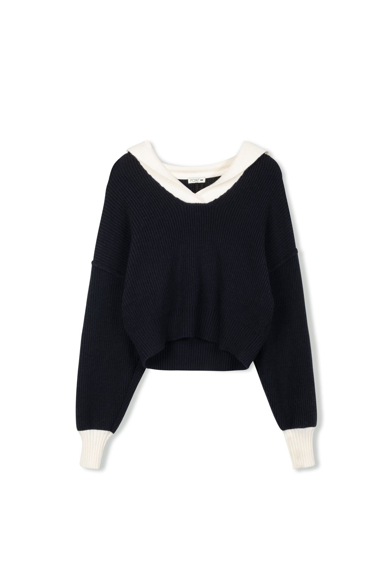 Point Chunky Knit Sailor Sweater