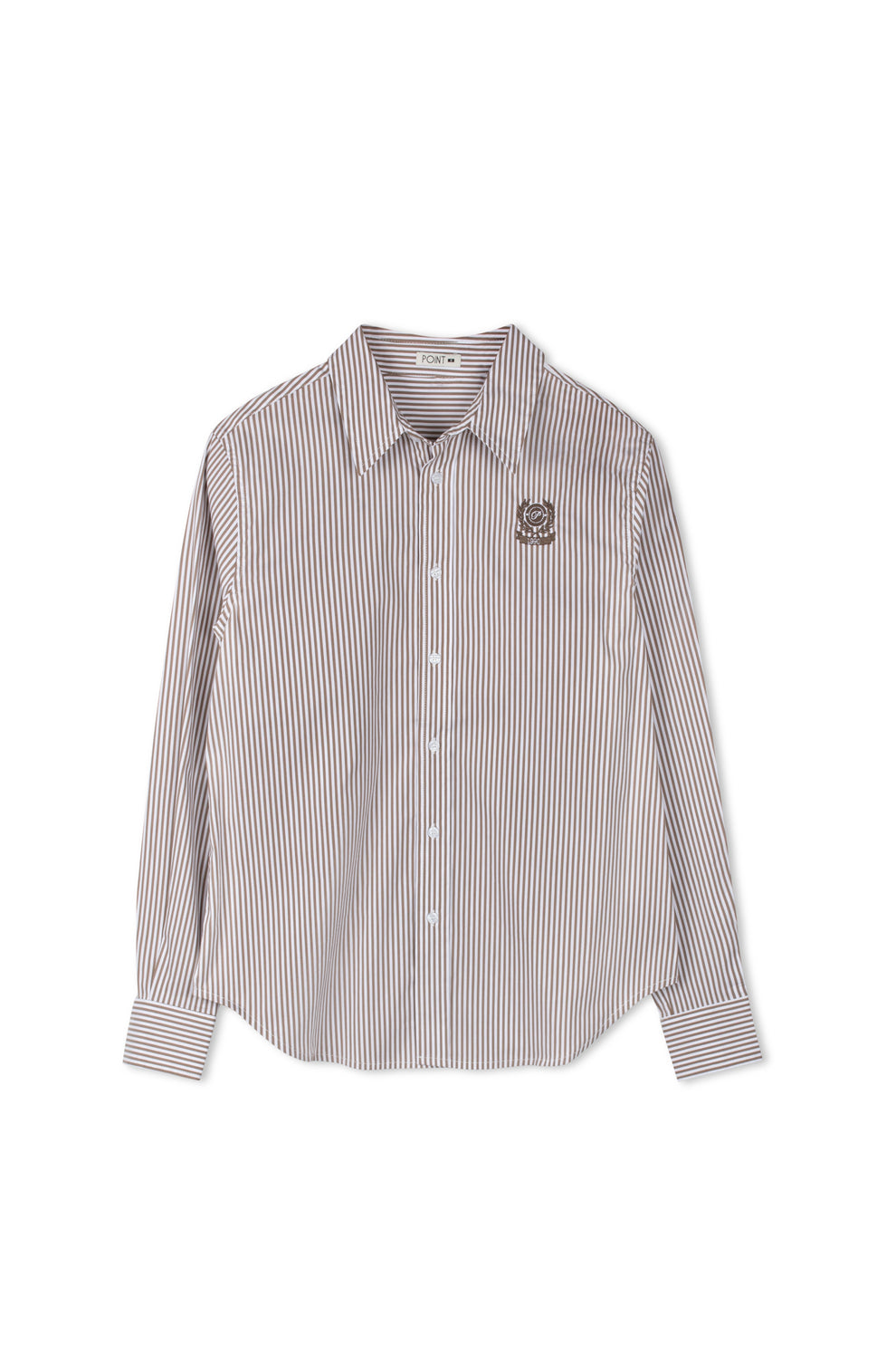 women's fitted button down dress shirts Slim Fit Button Up Women's Tall Shirt in White 6 / Extra Tall / White main image 1