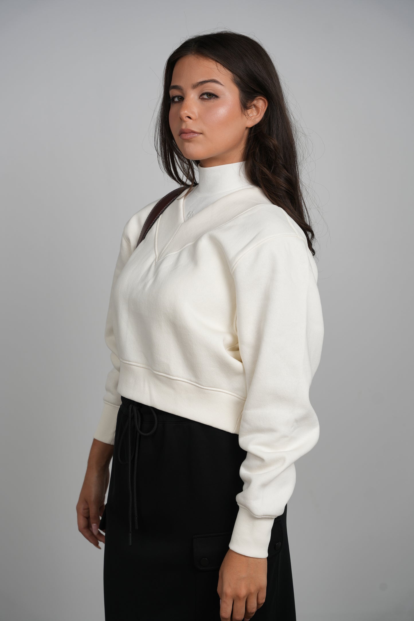 Point V-neck Sweatshirt