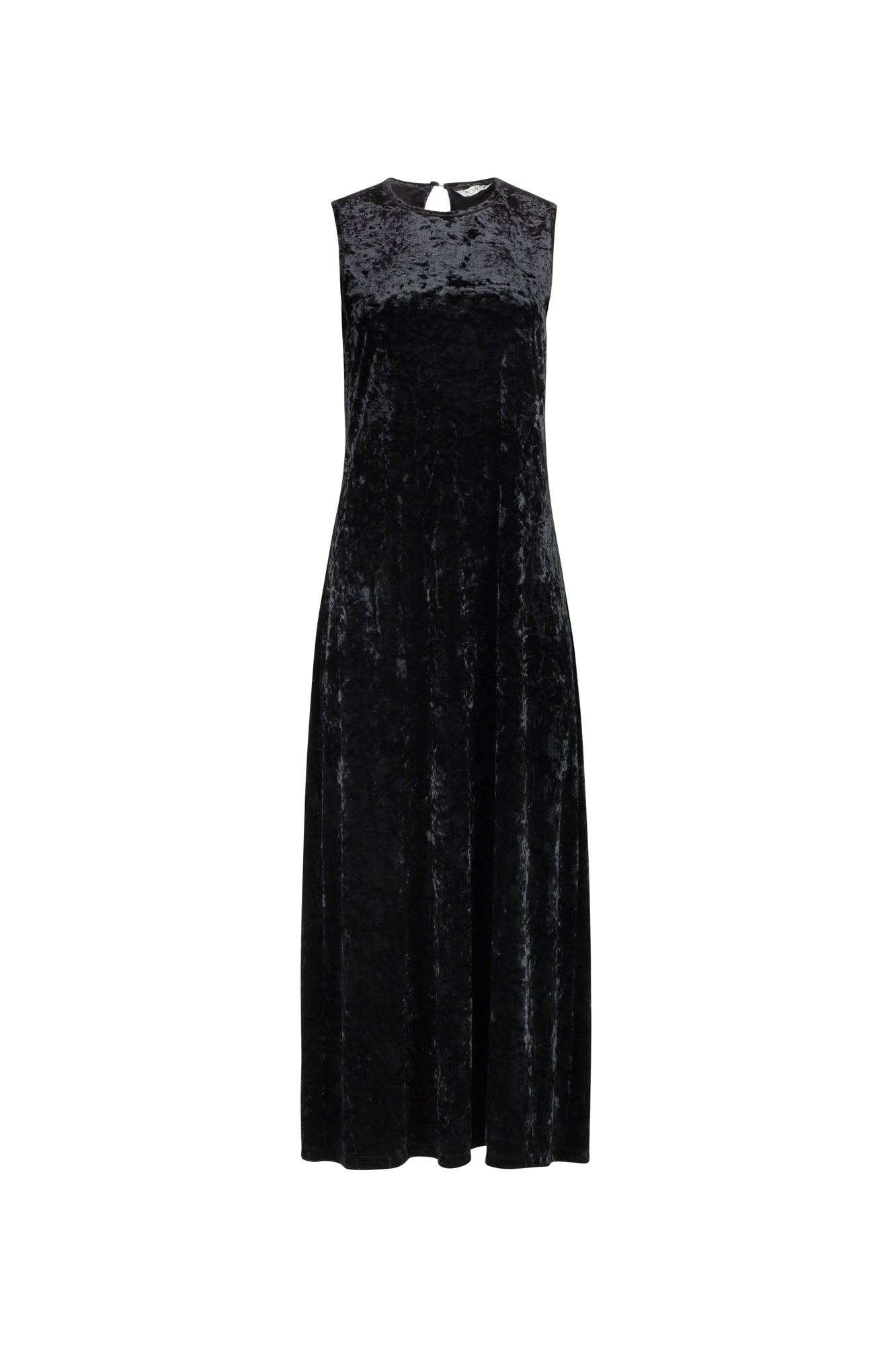 Point Velvet Column Dress