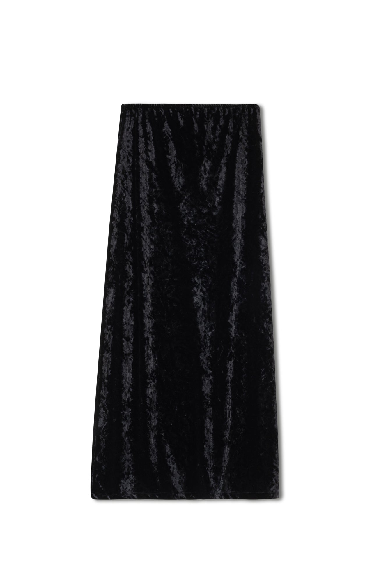Point Velvet Straight Skirt