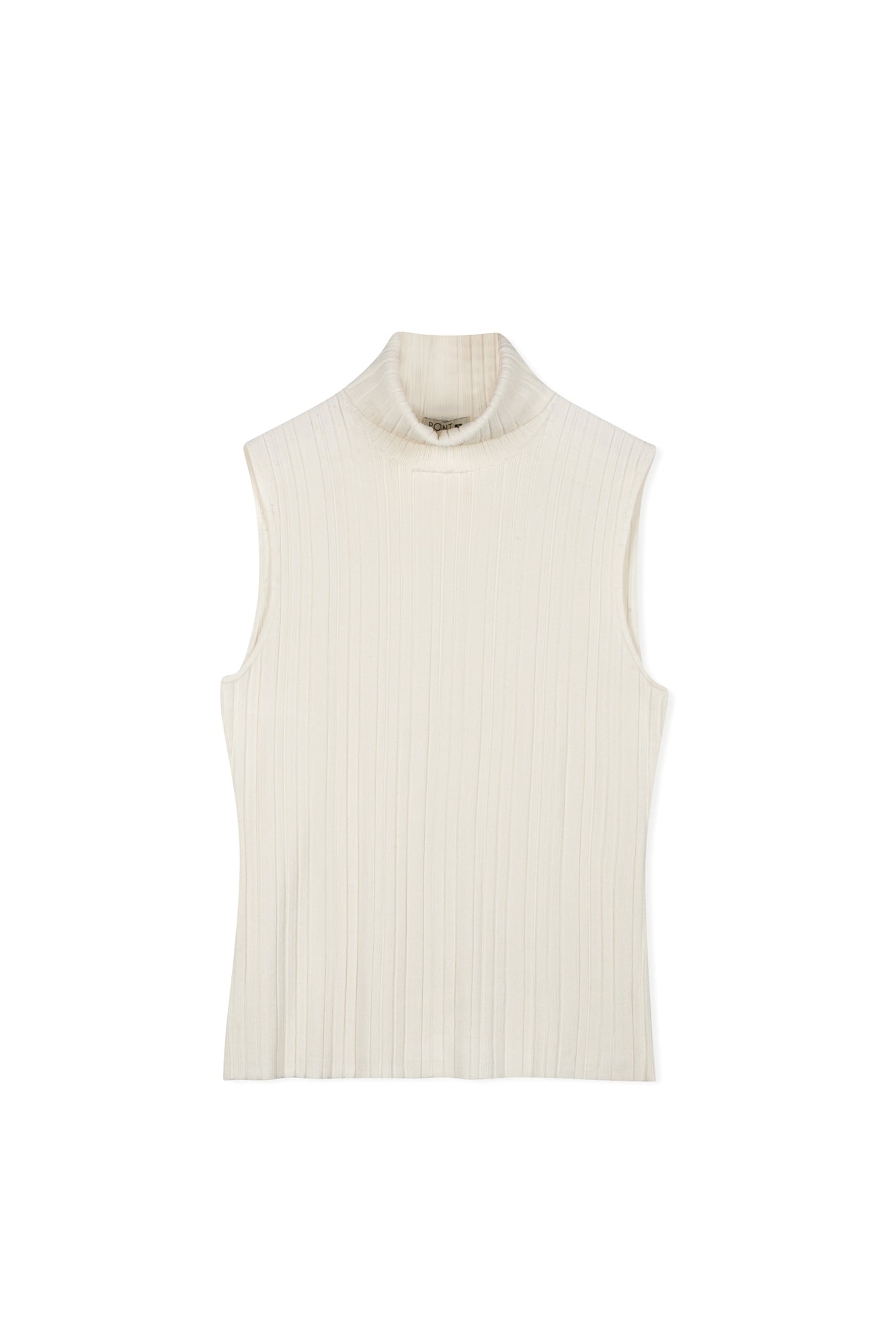 Point Sleeveless Turtleneck