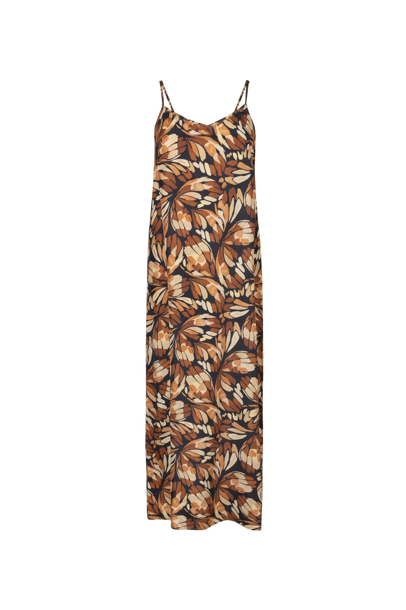 point brushed a-line dress